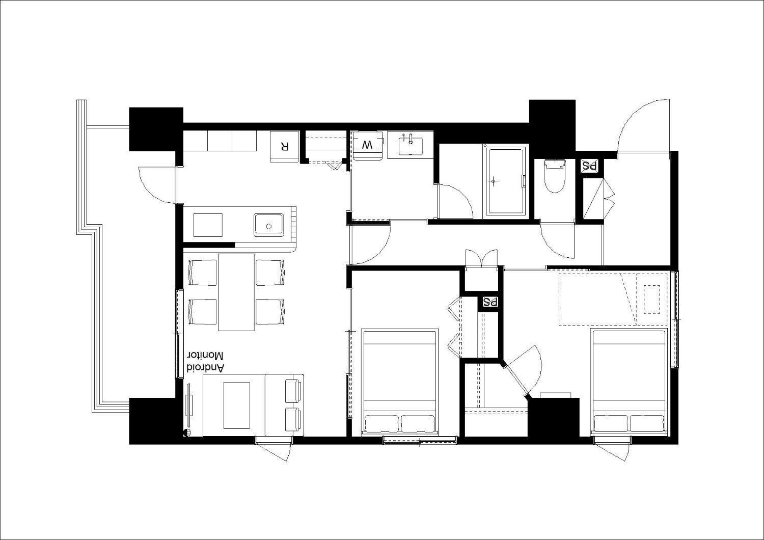 Shino Garden Residence Tokio Kamer foto